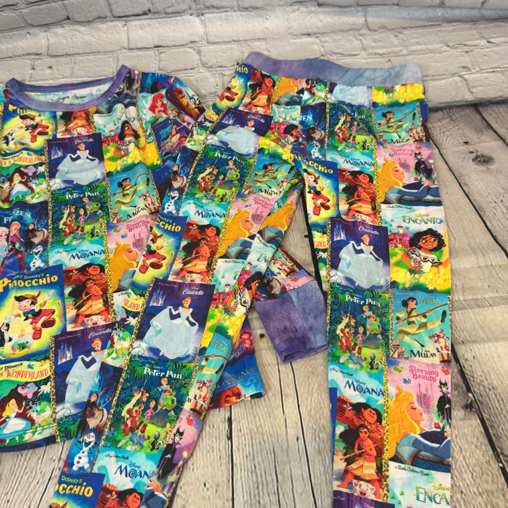 Sugar Swan Golden Books Pattern Bamboo Pajama Set - Picture 4 of 4